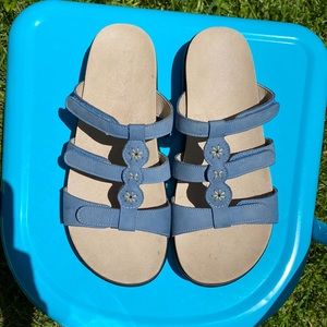 SAS Naples Slide Sandal Denim Blue 8.5M Women’s